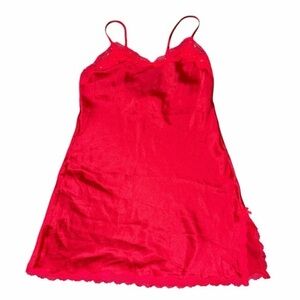 Victoria's Secret Red Lace Chemise